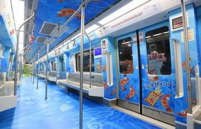昆明地鐵1、2、6號(hào)線列車車廂內(nèi)廣告
