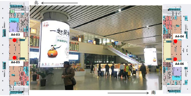 進站大廳圓柱燈箱 進站大廳圓柱燈箱