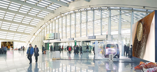 北京首都機場T3GTC問詢中心雙屏LED 北京首都機場T3GTC問詢中心雙屏LED