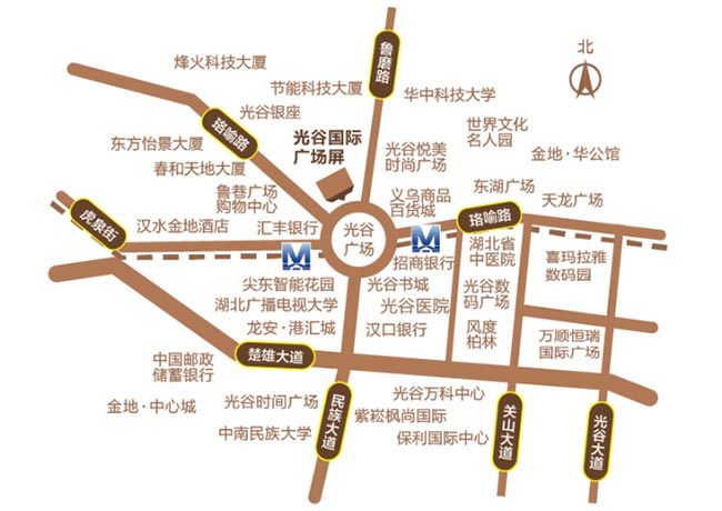 光谷國(guó)際廣場(chǎng)區(qū)位圖 光谷國(guó)際廣場(chǎng)區(qū)位圖