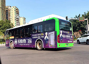 惠州公交車廣告價(jià)格多少錢？惠州公交車體廣告家裝建材案例