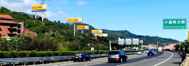 泉州至廈門高速大牌廣告投放，附件泉州戶外高桿立柱廣告