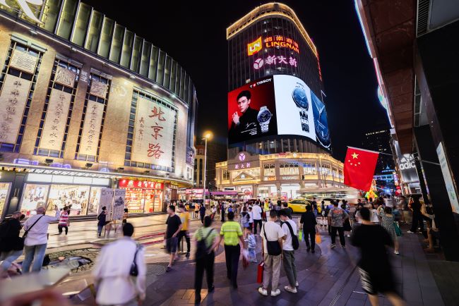 廣州北京路步行街新大新LED廣告投放，廣州LED大屏廣告價(jià)格