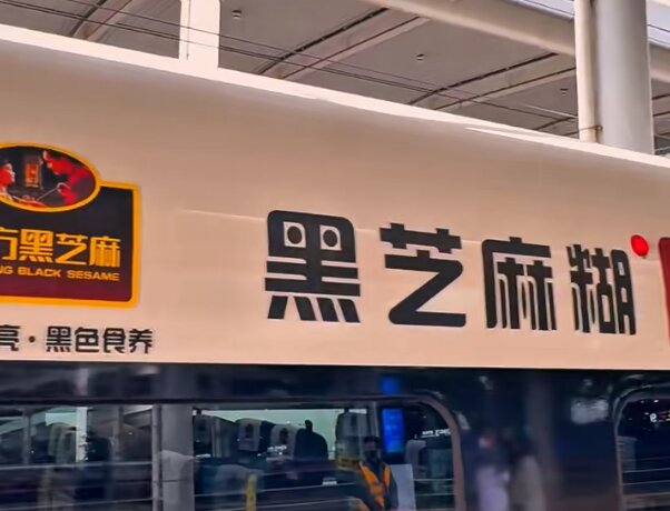 南方黑芝麻-高鐵車身廣告